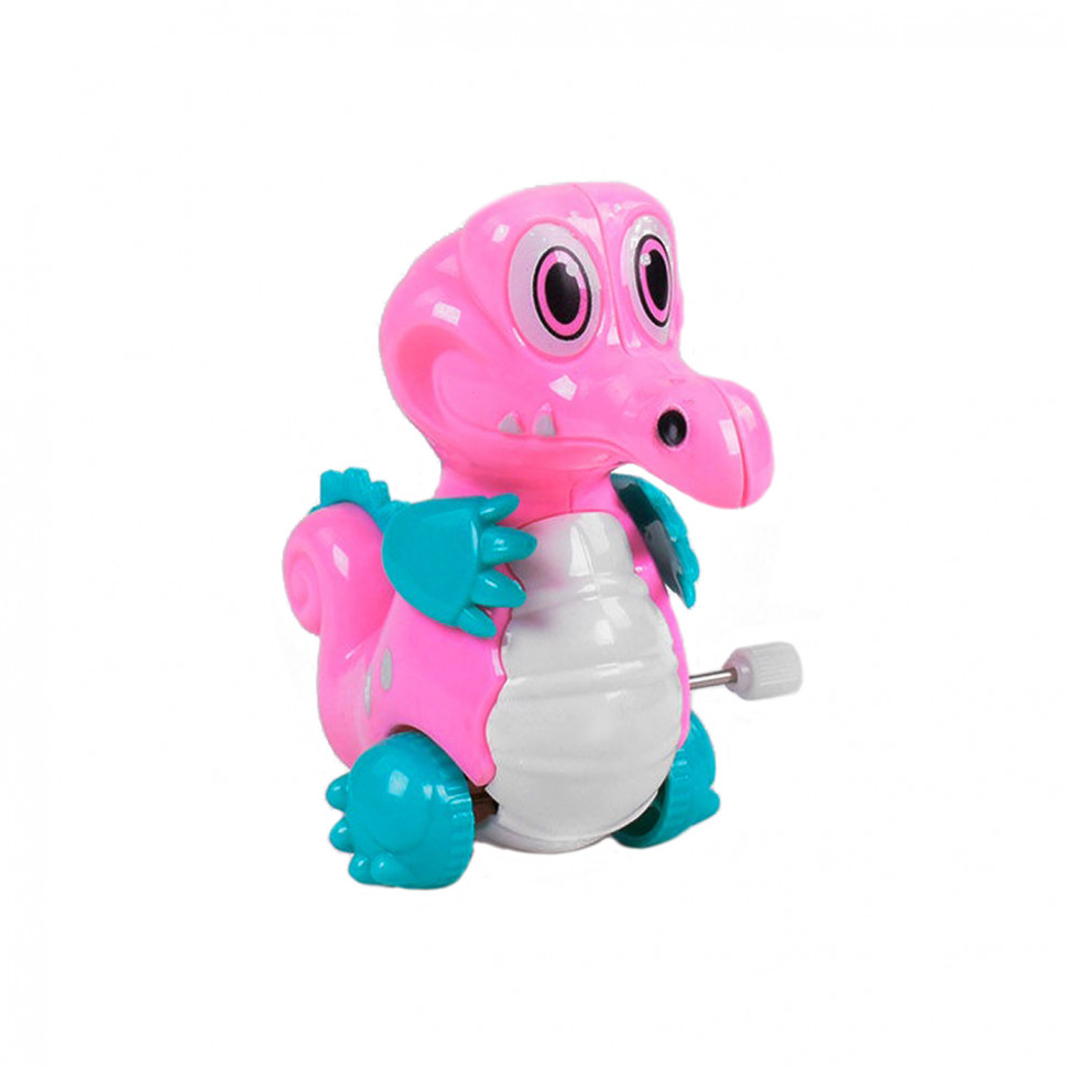Заводна іграшка 908 “Динозаврик” (Розовый)