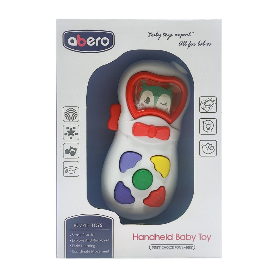 Дитячий мобільний телефон QX-9117 зі звуком  (Біло-червоний)