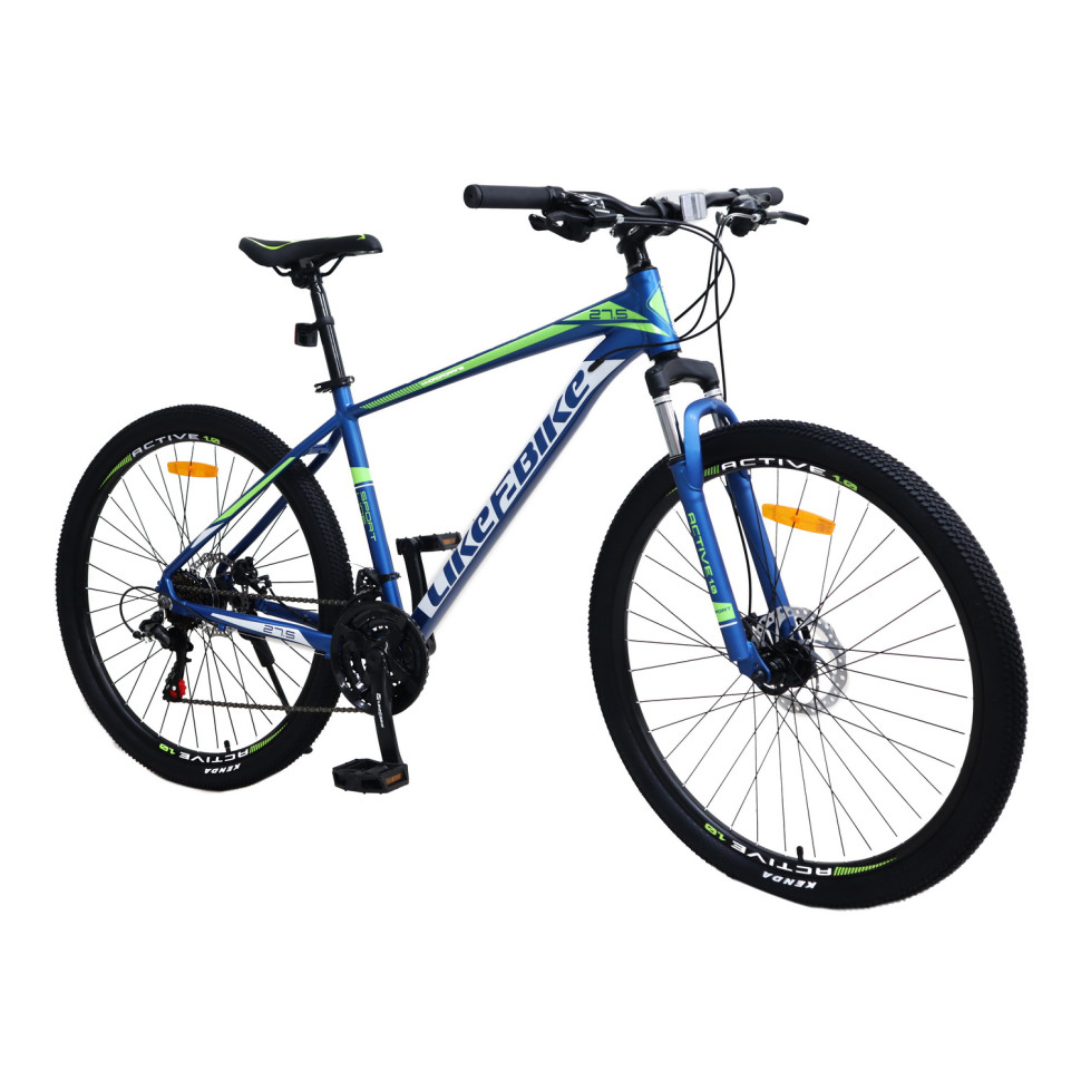 Велосипед дорослий 2-х колісний 27,5″ A212701 LIKE2BIKE Active 1.0, синій матовий