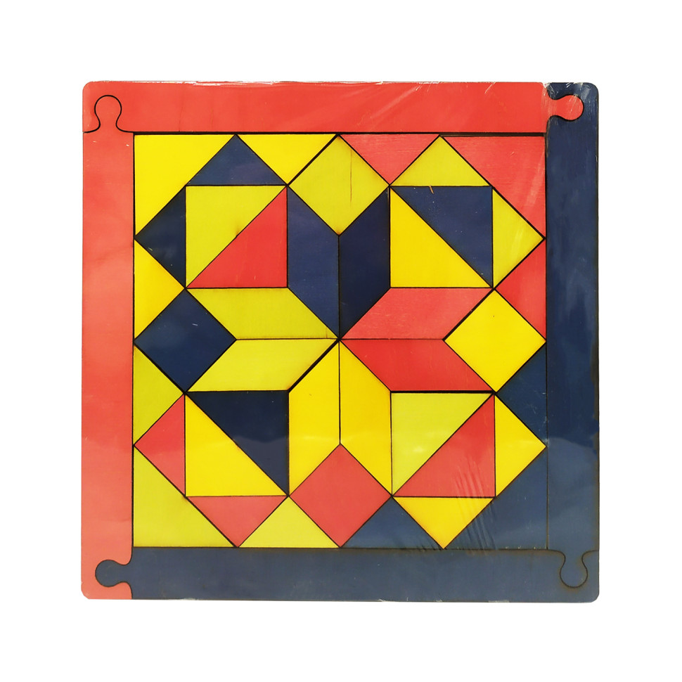 Дитяча мозаїка “Геометрика”172401 дерев’яна (Красный-синий)