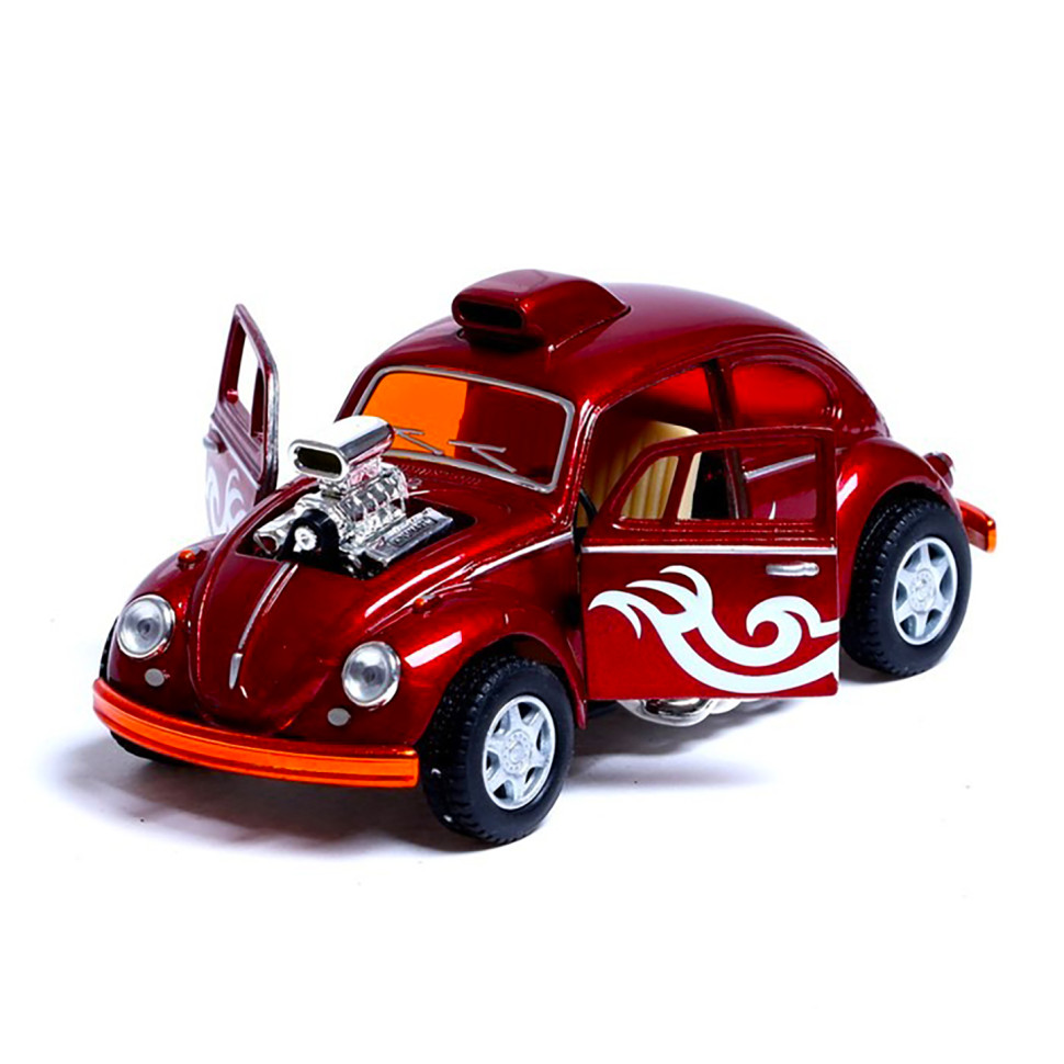 Машинка металева інерційна Volkswagen Beetle Custom Dragracer Kinsmart KT5405W 1:32 (Червоний)