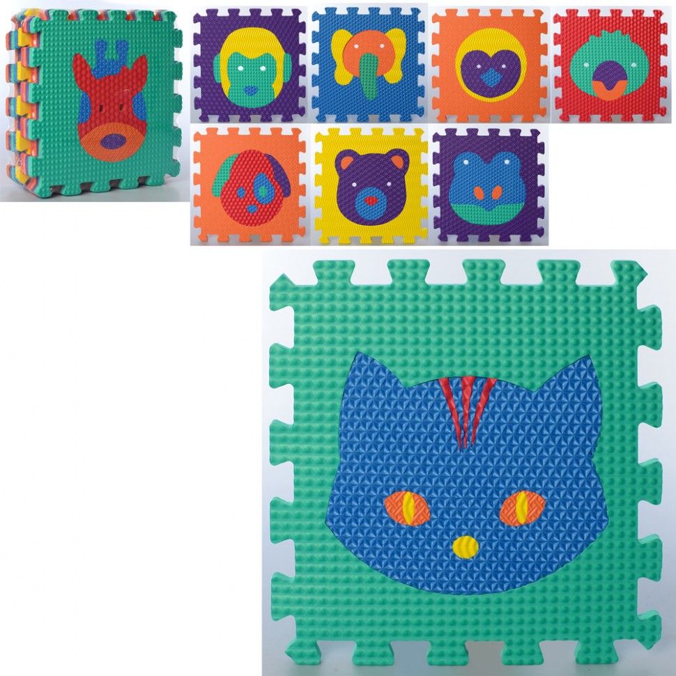 Дитячий килимок Мозаїка MR 0356 з 9 елементів