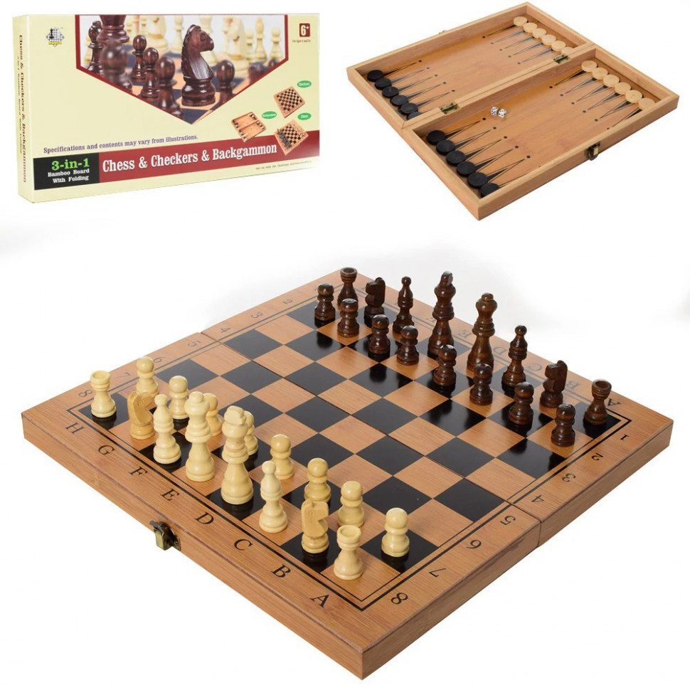 Настільна гра “Шахи” B3116 з нардами і шашками
