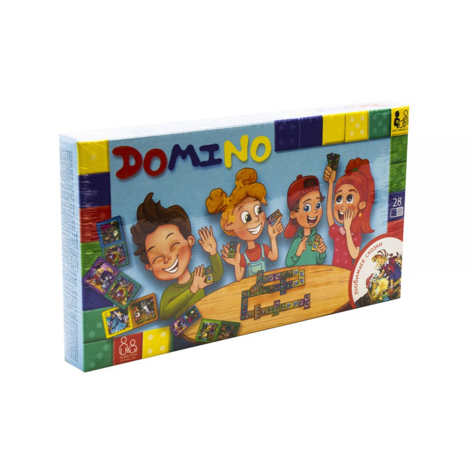 Дитяча настільна гра “Доміно: Улюблені казки” DTG-DMN-02, 28 елементів