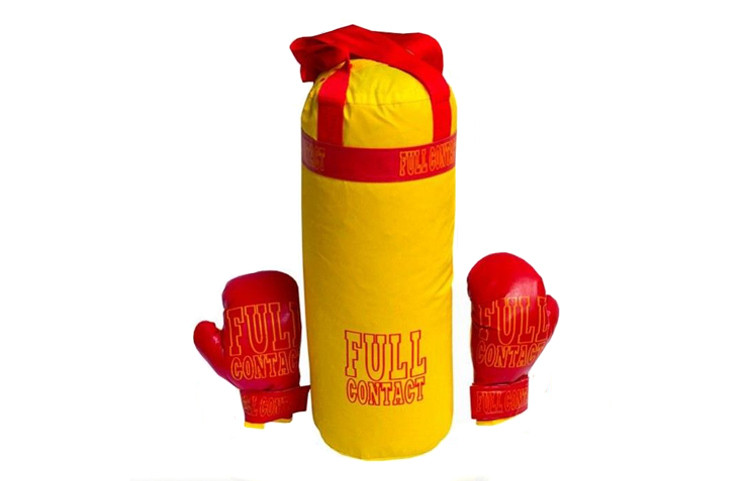 Дитячий боксерський набір з рукавичками 0004DT БОЛ “Full”Жовтий